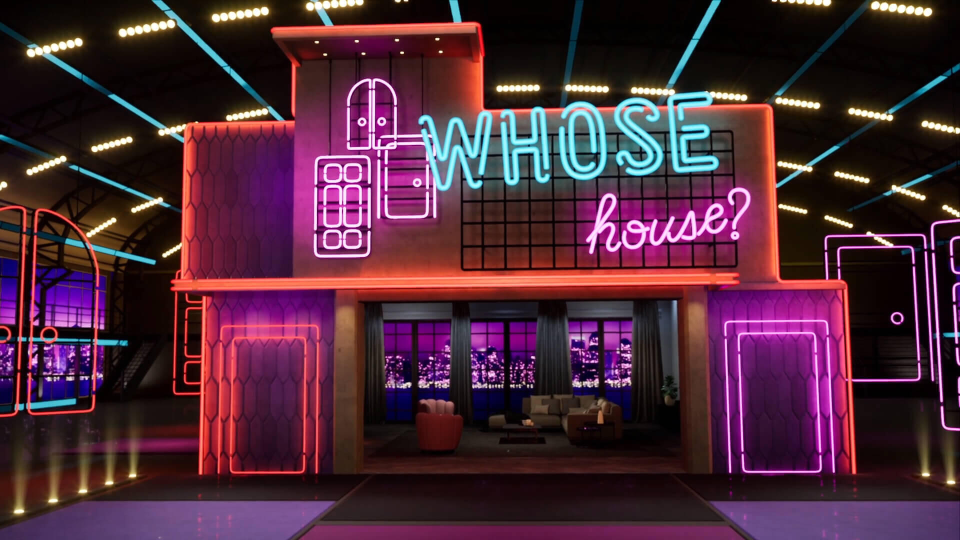 Whose House Game Show Set